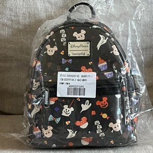 Disney Parks x Loungefly Mickey Mouse Treats Snacks Halloween Mini Backpack